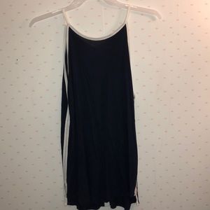 Long Navy Blue Tank Top